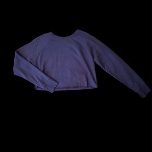 Vintage Navy Blue Cropped Sweater